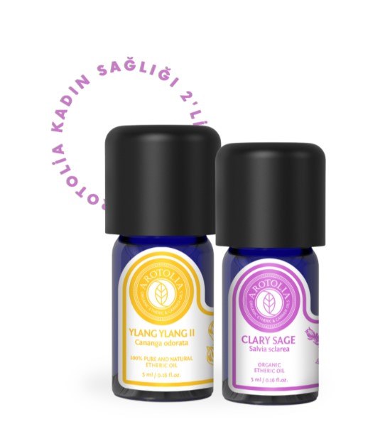 Arotolia Kadınlara Özel Aromatik Bakım 2'li Seti(Ylang Ylang & Misk Adaçayı Uçucu Yağ)